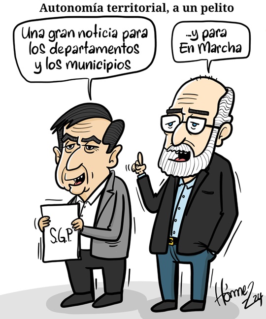 Caricatura 19 de diciembre del 2024: Autonomía territorial, a un pelito