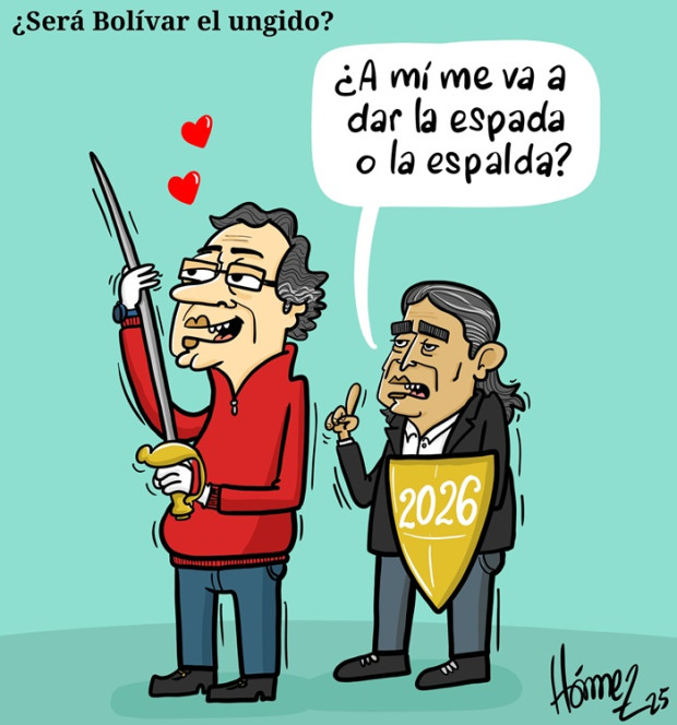 Caricatura 3 de mayo del 2025: ¿Será Gustavo Bolívar el ungido por Petro?