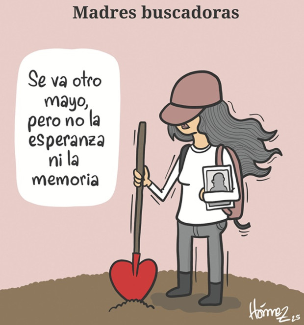 Caricatura 25 de mayo del 2025: Madres buscadoras 
