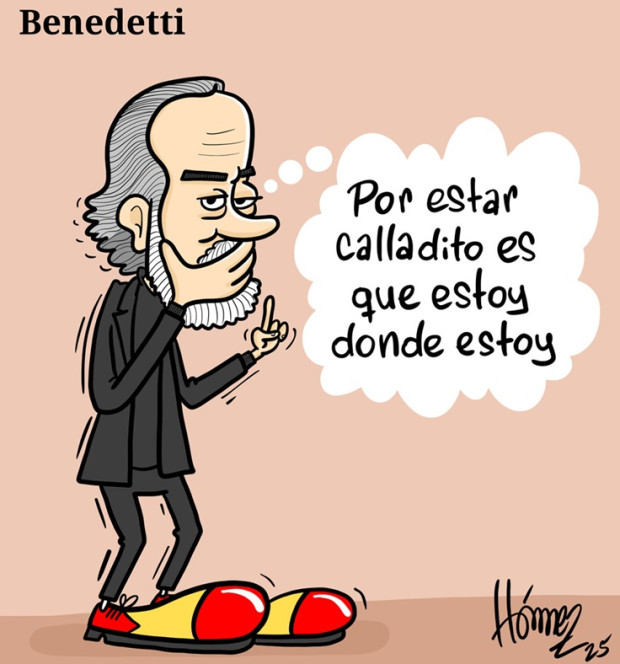 Caricatura 2 de mayo del 2025: El silencio, la estrategia de Armando Benedetti