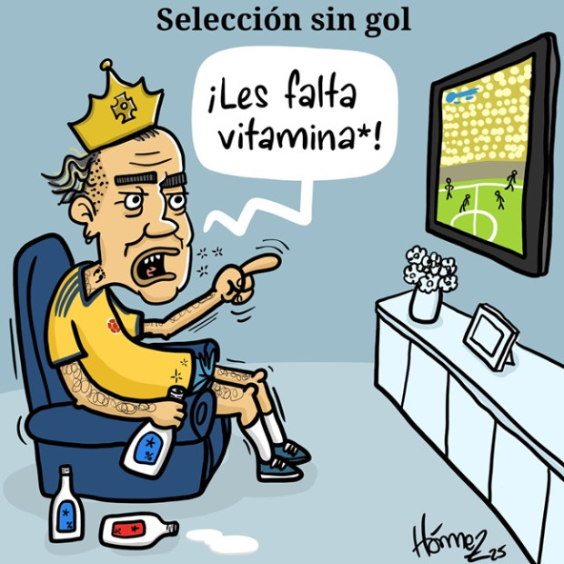 Caricatura 7 de junio del 2025: Selección Colombia, sin gol... y sin Dayro Moreno