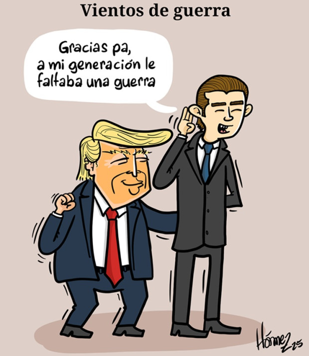 Caricatura 24 de junio del 2025: vientos de guerra
