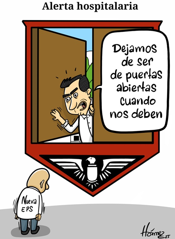 Caricatura 19 de julio del 2025: Alerta hospitalaria en Manizales