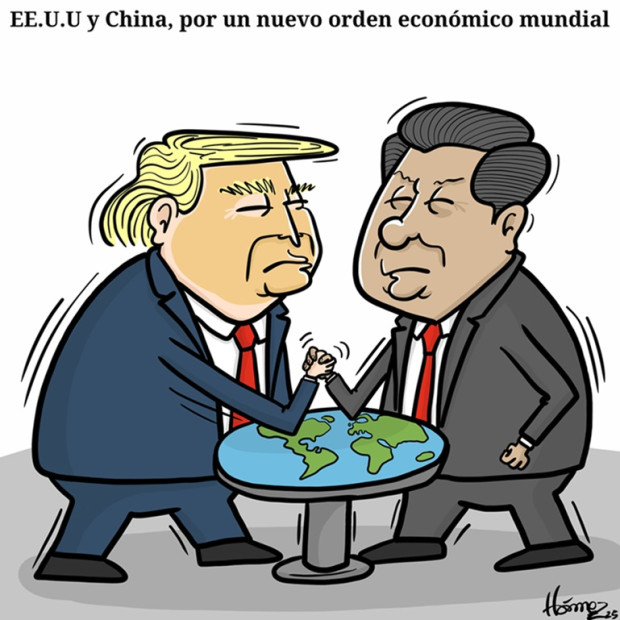 Caricatura 6 de agosto del 2025: EE.UU. y China, por un nuevo orden económico mundial