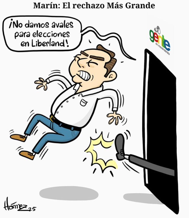 Caricatura 31 de agosto del 2025: Carlos Mario Marín: El rechazo Más Grande