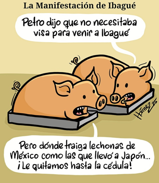 Caricatura 1 de octubre del 2025: La manifestación de Ibagué