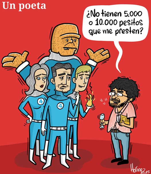 Caricatura 2 de septiembre del 2025: Un poeta