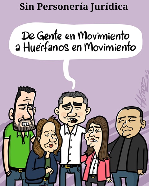 Caricatura 23 de septiembre del 2025: Partido Gente en Movimiento, sin personería jurídica