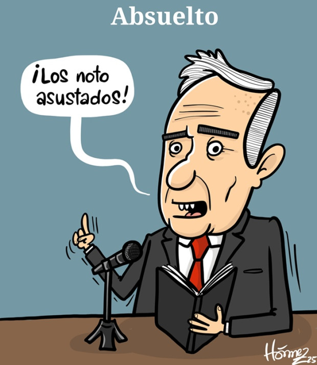 Caricatura 23 de octubre del 2025: Expresidente Álvaro Uribe Vélez, absuelto