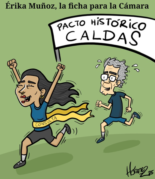 Caricatura 29 de octubre del 2025: Érika Muñoz, la ficha para la Cámara del Pacto Histórico en Caldas
