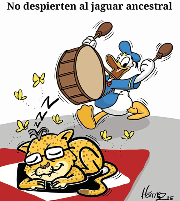 Caricatura 11 de noviembre del 2025: No despierten al jaguar ancestral