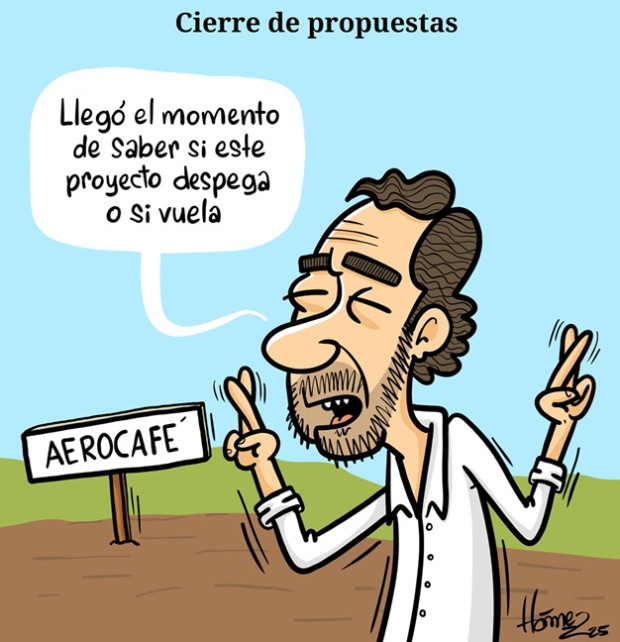 Caricatura 13 de noviembre del 2025: Cierre de propuestas en Aerocafé