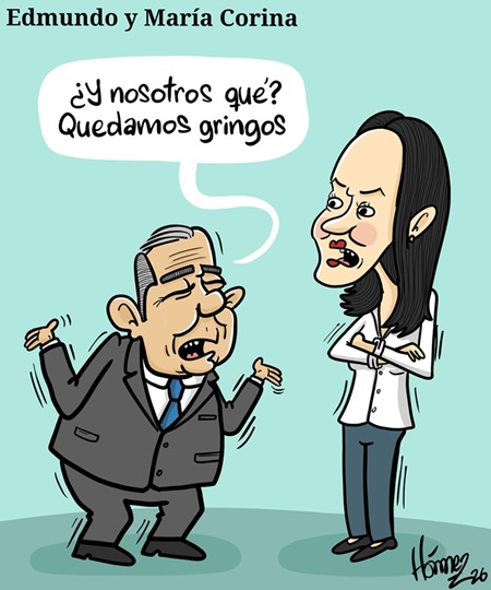Caricatura 6 de enero del 2026: Edmundo González y María Corina Machado