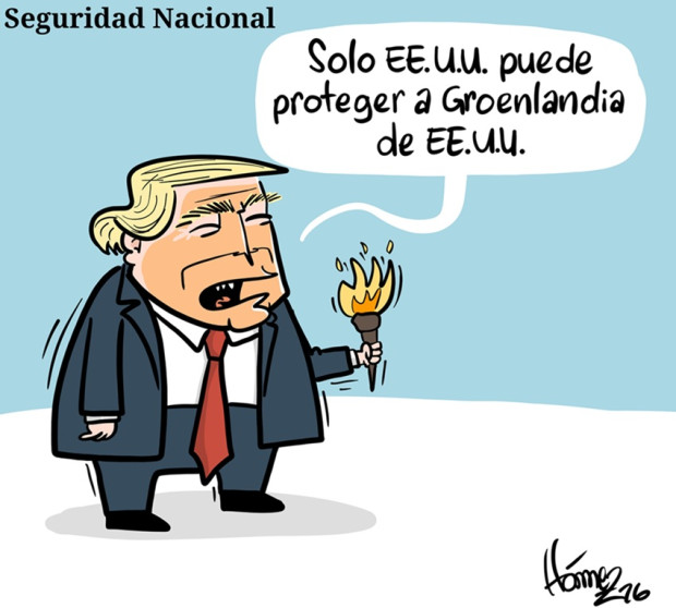 Caricatura 22 de enero del 2026: Seguridad Nacional