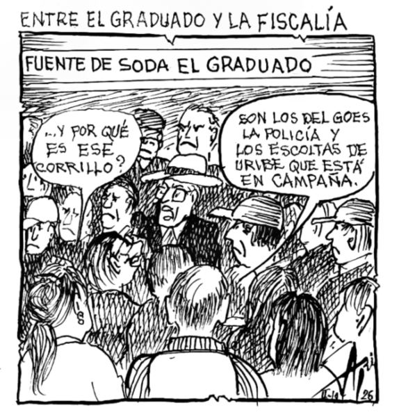 Caricatura 11 de febrero del 2026: Álvaro Uribe, entre El Graduado y la Fiscalía