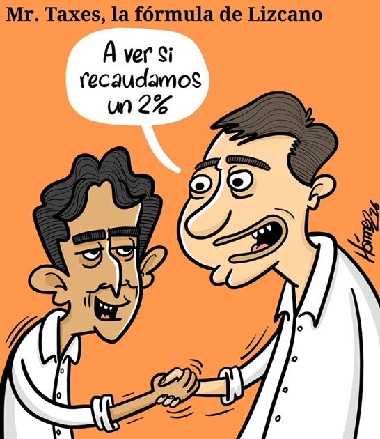 Caricatura marzo 15 de 2026: Mr. Taxes, la formula de Lizacano