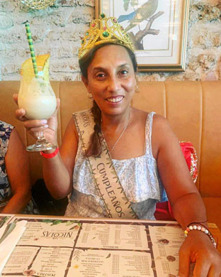 Alexandra Suárez García en su celebración.