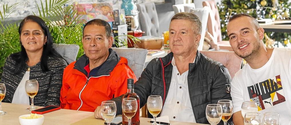 Fotos | Darío Augusto Cardona S | LA PATRIA Liliana López Rivera, Jorge Enrique Morales Quiceno, Calos Uriel Naranjo Vélez y Steven Ramírez Aguirre.