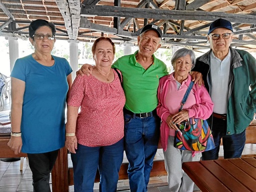 Marta Londoño, Rosa Orozco, Fernando Marín, Natalia Osorio y Jhon Jairo Cardona.