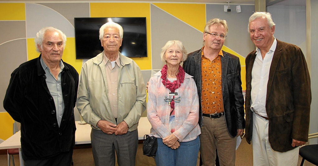 Javier Humberto Arias, Octavio Zapata Ospina, Elsy Ospina, Pedro Felipe Hoyos y Carlos Arboleda.