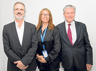 José Alfredo Restrepo, Maira Rodas y Aurelio Calderón.