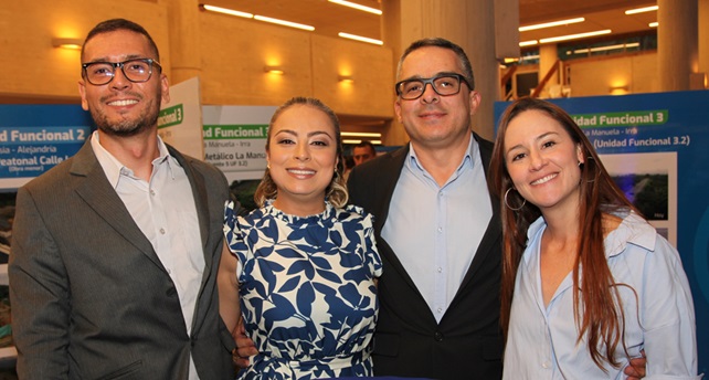 Jesús David Pérez, Catalina García, Fabián Flórez y Estefanía Lizaralde.