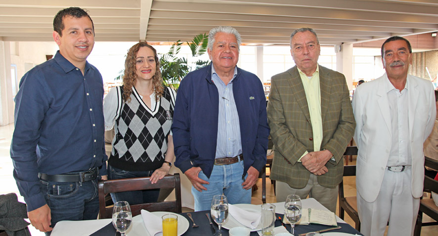 Jorge Patiño, Marcela Gutiérrez, Jaime Gómez, Germán Ríos y Carlos Eduardo Campuzano.