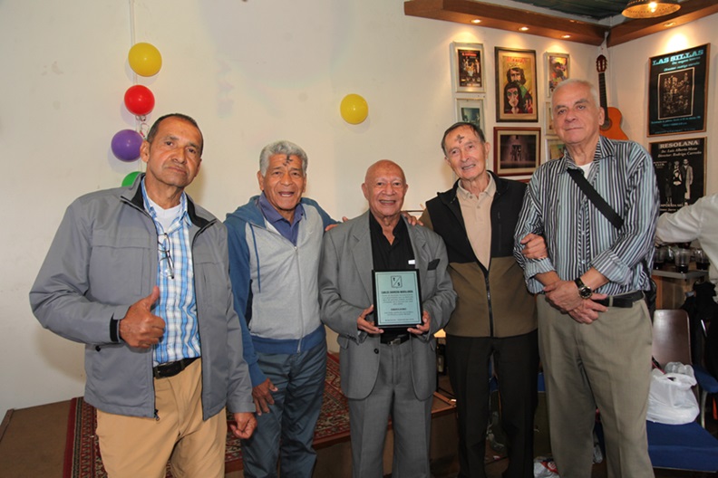 Fernando Castañeda, Mario Muñoz, Jairo Castro, Carlos Barrera y Óscar Orozco.