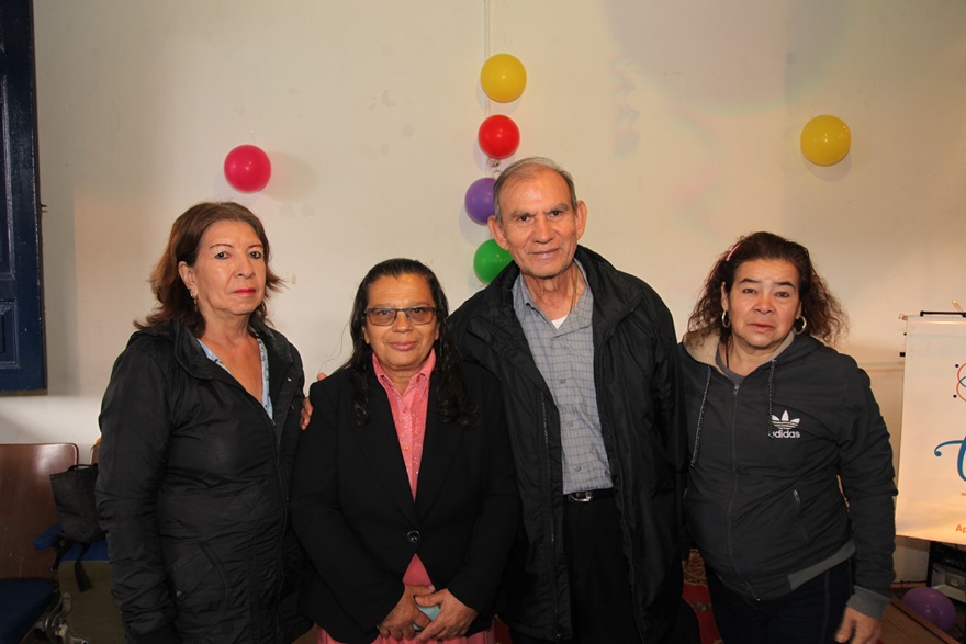 Bertha Lancheros, Miriam Salazar, Samuel Muñoz y Diana Isabel Echeverri.