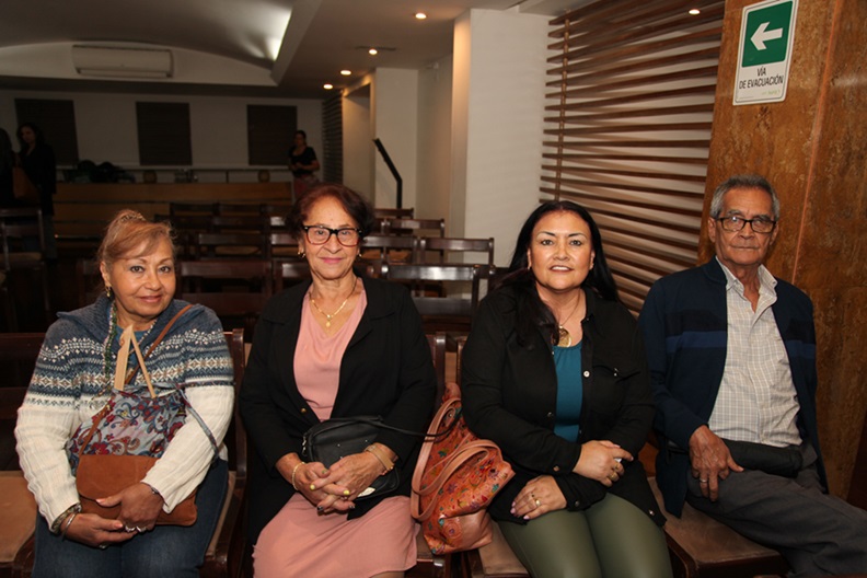 Olga Samper, Inés Blandón, Luz Estella Valencia y Fernando Restrepo.