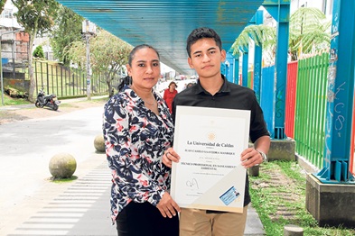 Carmen Cecilia Manrique y Juan Camilo Saavedra Manrique.