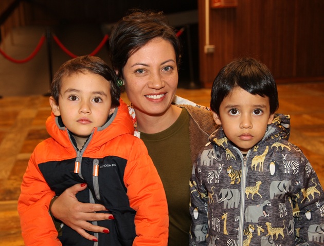 Gael Rodríguez, Dorian Rodríguez y Zully Yujar.