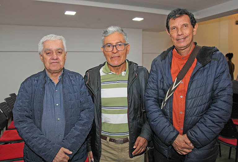 Fabio Vélez Correa, Isaias Tabasura y Humberto Sánchez.