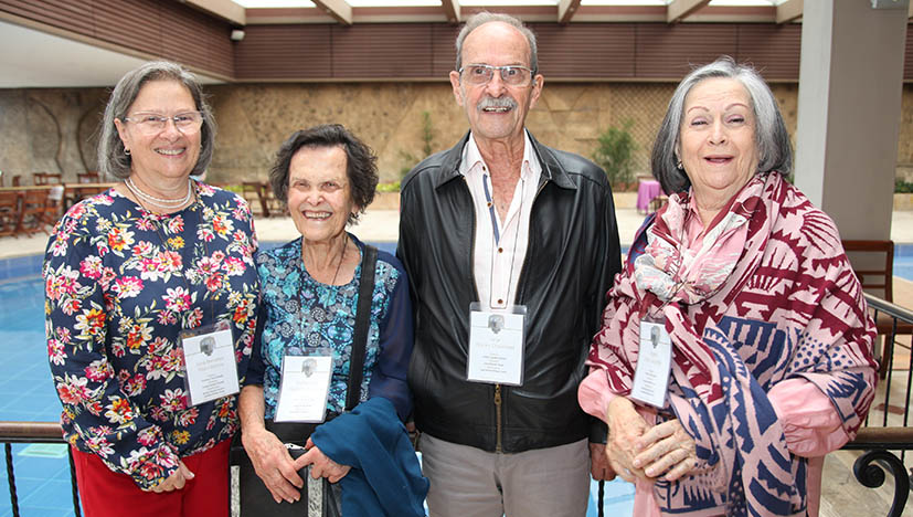 Silvia Mercedes Tobón, Martha Lucía Agudelo, Jorge Agudelo y Ángela Tobón.