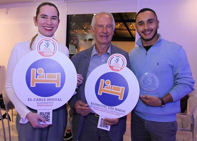 Catalina Ferrer, Luis Ángel Duque y Luis Miguel Duque.