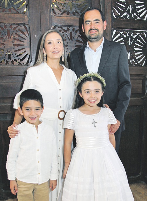 Isabella Orozco, Andrés Orozco, Paula Llano y Nicolás Orozco.