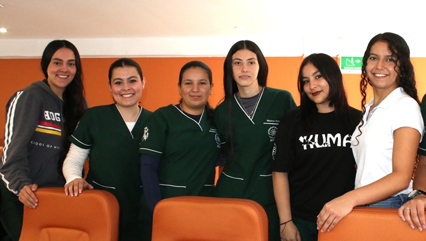 Geraldine Gaviria, Karen Patiño, Valentina Cardona, Mariana Muñoz, Camila Guiza y Marianci Ordóñez.