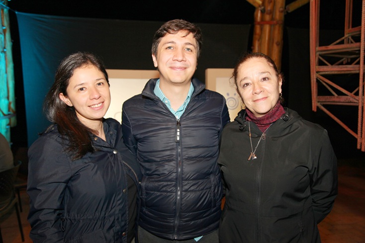 Karen Hernández, Jorge Torres y Sandra Cardona.
