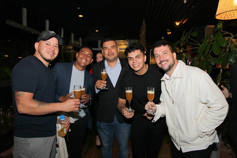 Nohami Silva, Fray Adames, César Sáenz, Cristian Guerrero y Andrea Baldy.