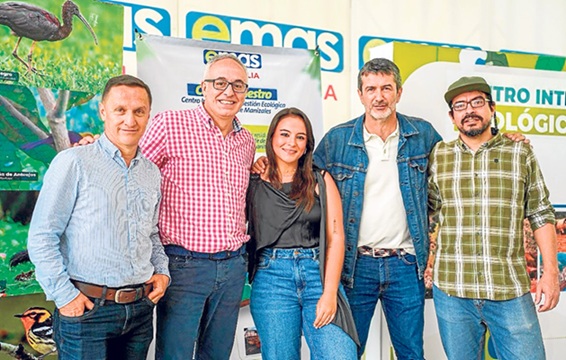 Freddy Arango, Juan Carlos Quintero, Sara Quintero, Santiago Villegas y Juan Carlos Hómez.
