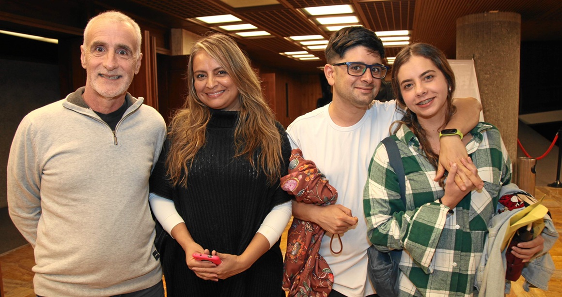 Marcelo Costamagna, Ángela Pineda, Facundo Castro y Camila Bedoya.