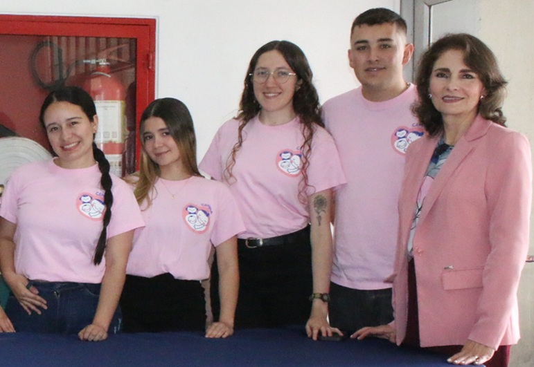 Eliana Moreno, Camila Nieto, Salomé Escobar, Juan David Marín y Diana Bernal.