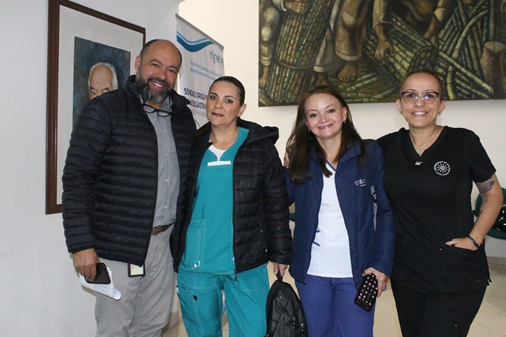Jhon Eder Toro, Jimena Robledo, Nasstia Gallo y Adriana Giraldo.