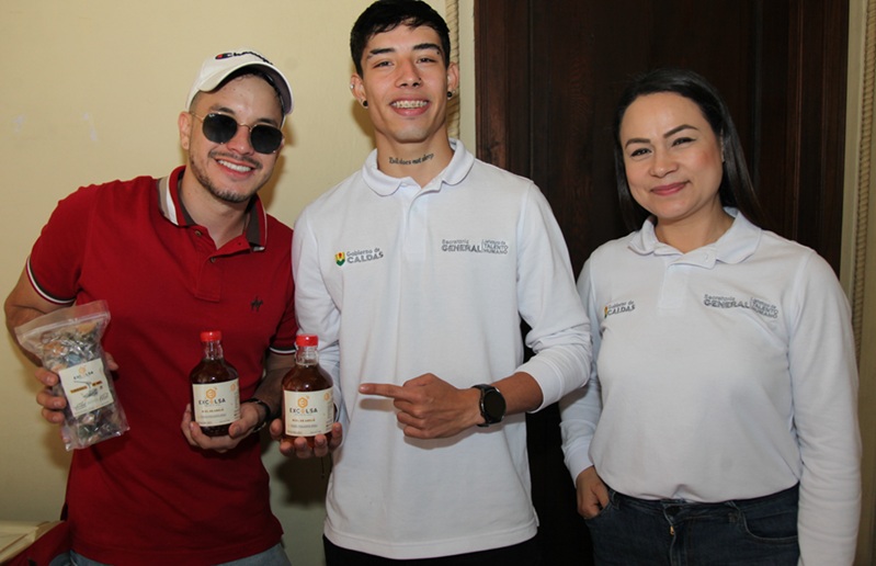 Juan David Gil, Alejandro Ramos y Alexandra Arboleda.