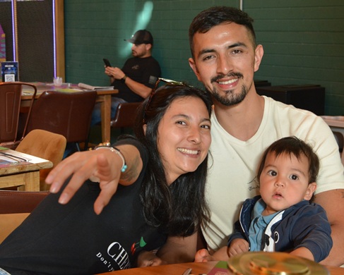 Jessica Salazar, Kai Clavijo y Joan Sebastián Clavijo.