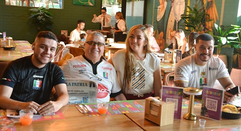 Brandon Zapata, Armando Salazar, Valentina Amariles y Víctor Hugo Giraldo Álvarez.