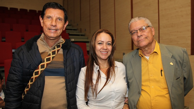 Humberto Salazar, Cecilia Quintero y Antonio Francklin Muñoz.