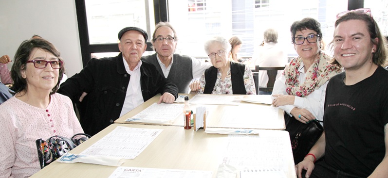 Luz Marina Franco, William Aristizábal, Ricardo Franco, Ángela Villegas, Ana María Franco y Felipe Serrano.