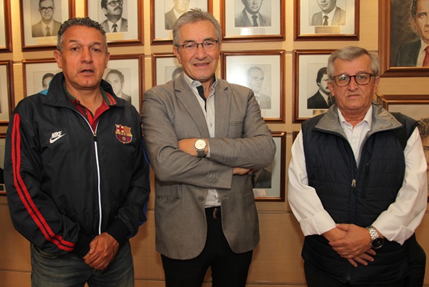 Rúsbel Franco, Mario César Otálvaro y Germán Mejía.