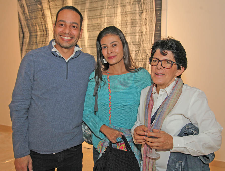 Edwin Laverde, Adriana Álvarez y Yanira Ramírez.